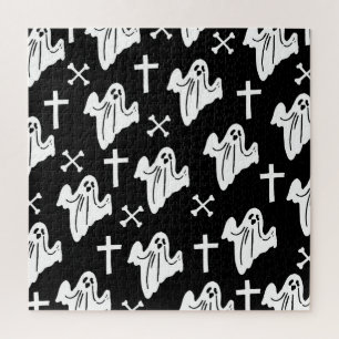 Hintergründe des Handzeichens Halloween Puzzle
