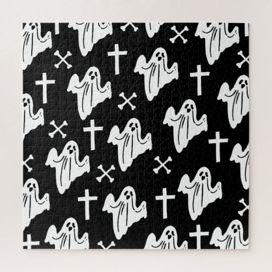 Hintergründe des Handzeichens Halloween Puzzle (Vertikal)