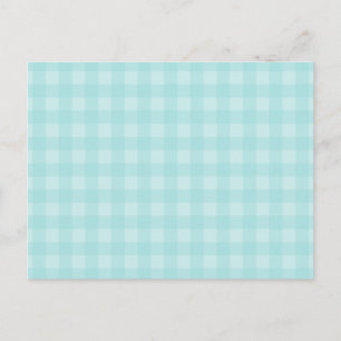 Hintergründe für das hintere blaue Gingham-Muster Postkarte