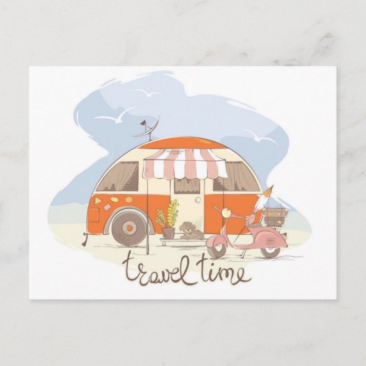 Hintergründe für den Trailer Postkarte (Vorderseite)