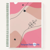 Hintergründe Muster Art Notebook Notizblock (Vorderseite)