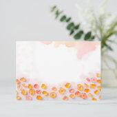 Hintergründe von gescatterten Petalen Einladung (Stehend Vorderseite)