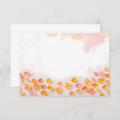 Hintergründe von gescatterten Petalen Einladung (Vorne/Hinten)