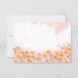 Hintergründe von gescatterten Petalen Einladung