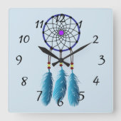 Hintergründe zum Traumfänger Quadratische Wanduhr (Vorderseite)