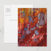 Hintergrundfarbe 7 postkarte (Vorne/Hinten)