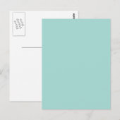 Hintergrundfarbe - Blau Postkarte (Vorne/Hinten)