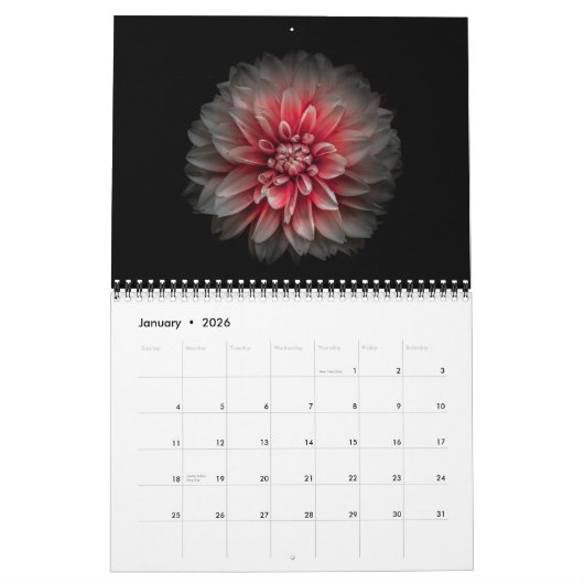 Hintergrundfarbe Blume Nr. 125 Kalender (Jan 2026)