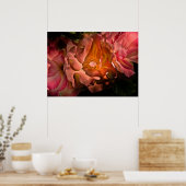 Hintergrundfarbe Blume Nr. 40 Poster (Küche)