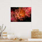 Hintergrundfarbe Blume Nr. 40 Poster (Küche)