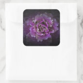 Hintergrundfarbe Blume Nr. 42 Quadratischer Aufkleber (Tasche)