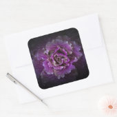 Hintergrundfarbe Blume Nr. 42 Quadratischer Aufkleber (Umschlag)