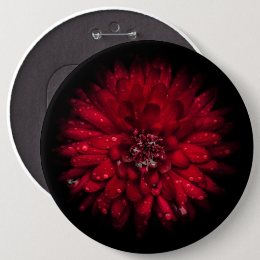 Hintergrundfarbe Blume Nr. 45 Button (Vorne & Hinten)