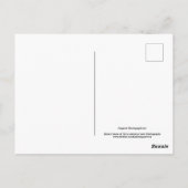 Hintergrundfarbe Blume Nr. 74 Postkarte (Rückseite)