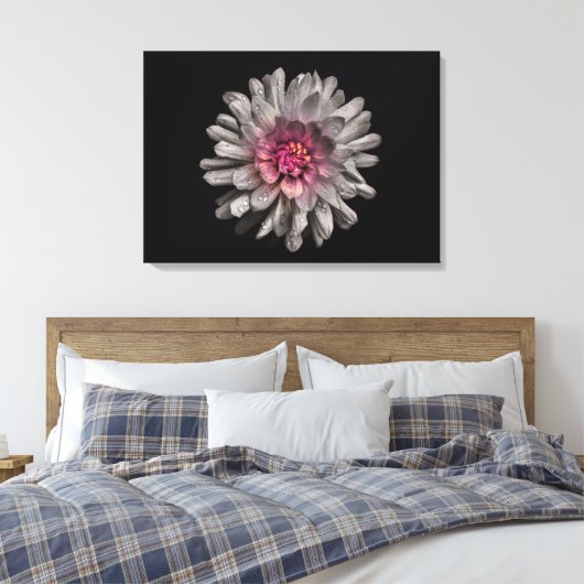 Hintergrundfarbe Blume Nr. 91 Leinwanddruck (Insitu (Schlafzimmer))