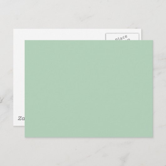 Hintergrundfarbe - Celadon Postkarte (Vorne/Hinten)