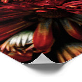 Hintergrundfarbe der Blume Nr. 88 Poster (Ecke)