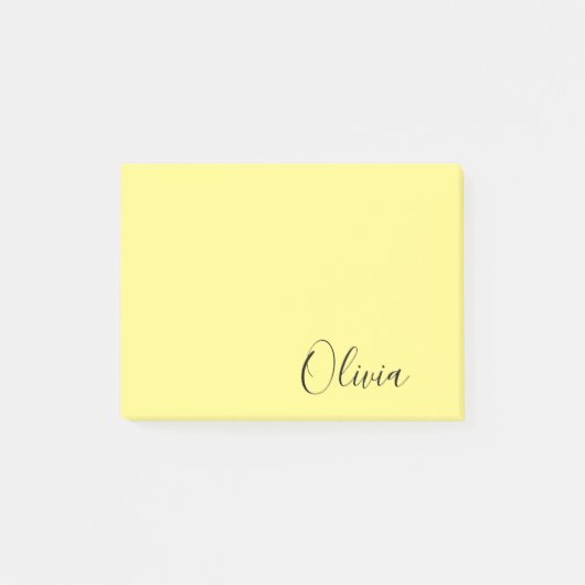 Hintergrundfarbe des individuellen Namens Post-it Klebezettel (Vorderseite)