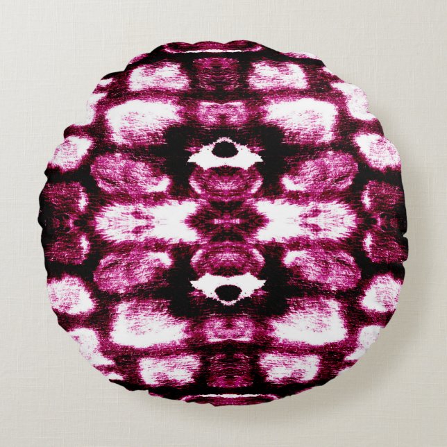 Hintergrundfarbe Farbe. Aquarelle Art. Flüssigfarb Rundes Kissen (Vorderseite)