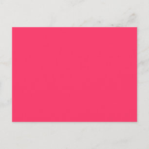 Hintergrundfarbe FF3366 (Solid Hot Pink) Postkarte