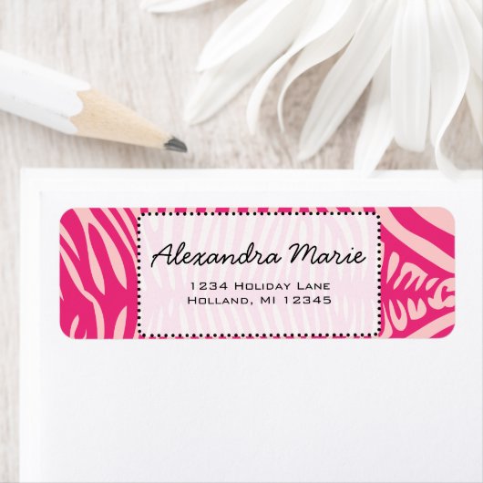 Hintergrundfarbe Fuchsia & Pink Zebra Hautveränder (Insitu)