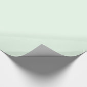 Hintergrundfarbe für Honeydew Light Green Solid Tr Geschenkpapier (Ecke)