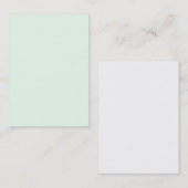 Hintergrundfarbe für Honeydew Light Green Solid Tr Visitenkarte (Vorne/Hinten)