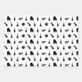 HINTERGRUNDFARBE FÜR Musikinstrumente Geschenkpapier Set (Vorderseite 3)