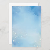 Hintergrundfarbe für nächtliche Sterne Einladung (Vorne/Hinten)