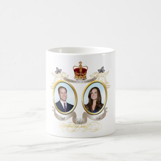 Hintergrundfarbe für Will und Kate/DIY Kaffeetasse (Mittel)