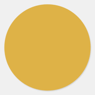 Hintergrundfarbe - Gold Runder Aufkleber