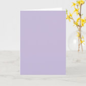 Hintergrundfarbe - Lilac Karte (Gelbe Blume)