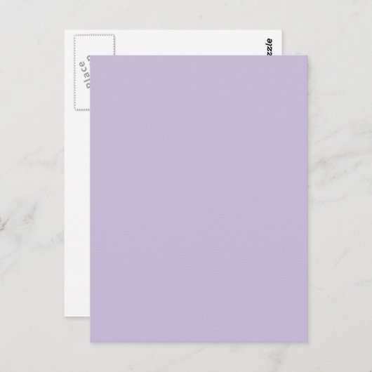 Hintergrundfarbe - Lilac Postkarte (Vorne/Hinten)