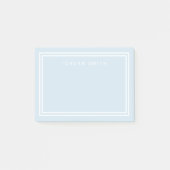 HINTERGRUNDFARBE mit doppelter weißer Grenze Post-it Klebezettel (Vorderseite)