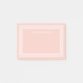 HINTERGRUNDFARBE MIT Dreifach weißer Grenze Post-it Klebezettel (Vorderseite)