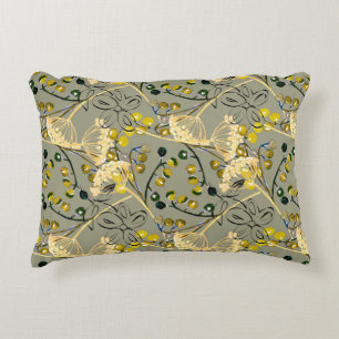 Hintergrundfarbe, nahtloses Muster Dekokissen