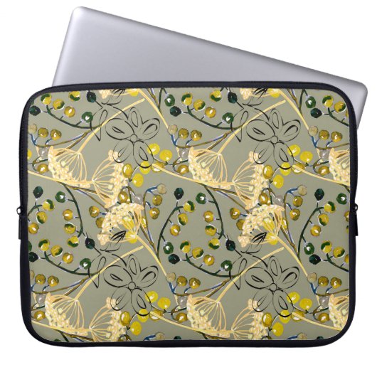 Hintergrundfarbe, nahtloses Muster Laptopschutzhülle (Vorderseite)
