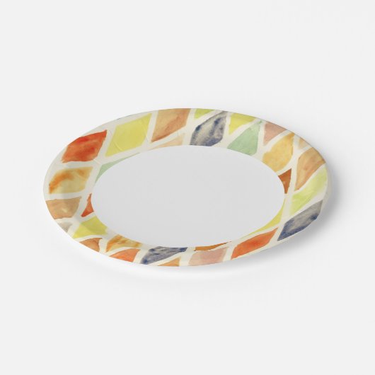 Hintergrundfarbe Pappteller (Schrägansicht)