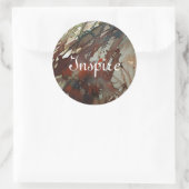 Hintergrundfarbe Runder Aufkleber (Tasche)