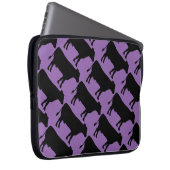 Hintergrundfarbe Schwarze Kuh ändern Laptopschutzhülle (Vorne Rechts)