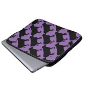 Hintergrundfarbe Schwarze Kuh ändern Laptopschutzhülle (Vorne Knopf)