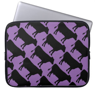 Hintergrundfarbe Schwarze Kuh ändern Laptopschutzhülle