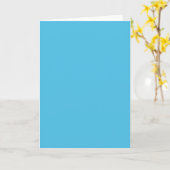 Hintergrundfarbe - Türkis Karte (Gelbe Blume)