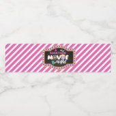 Hintergrundfilm Night Water Flasche Label - Mädche Wasserflaschenetikett (Einzelnes Label)