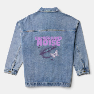Hintergrundgeräusch-Trendy-Anweisung Jeansjacke