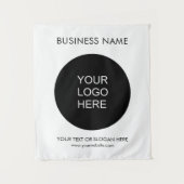 Hintergrundgeschäft für personalisierte Logokombin Wandteppich (Vorderseite)