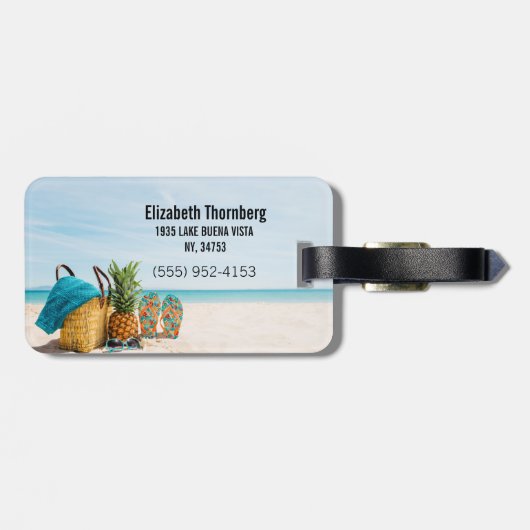 Hintergrundinformationen für Beach-Elemente - benu Gepäckanhänger (Rückseite horizontal)