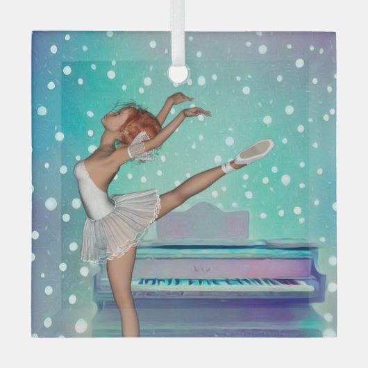 Hintergrundinformationen zu Ballerina und Aquamari Ornament Aus Glas (Vorderseite)