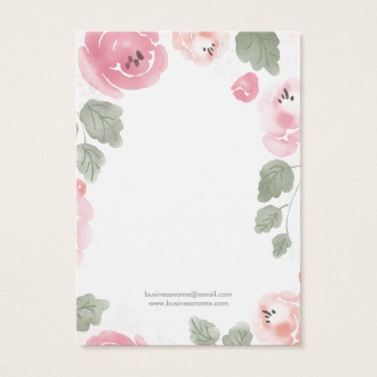 Hintergrundinformationen zu den rosa Rosen mit leu (Rückseite)