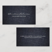 Hintergrundinformationen zu Denim-Material Visitenkarte (Vorne/Hinten)